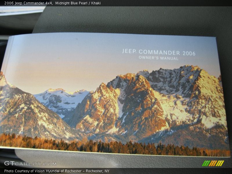 Midnight Blue Pearl / Khaki 2006 Jeep Commander 4x4