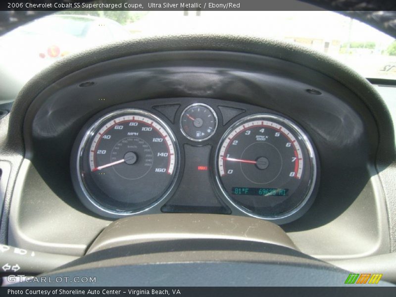 Ultra Silver Metallic / Ebony/Red 2006 Chevrolet Cobalt SS Supercharged Coupe