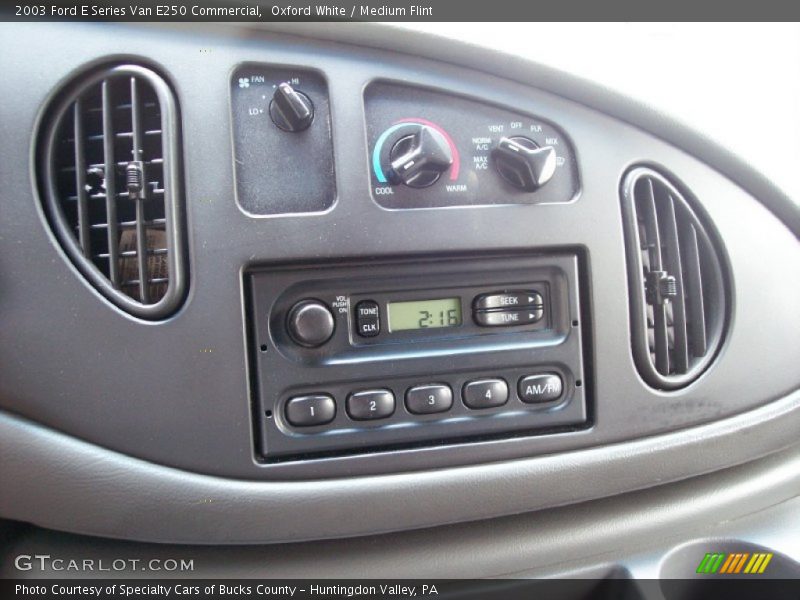 Controls of 2003 E Series Van E250 Commercial