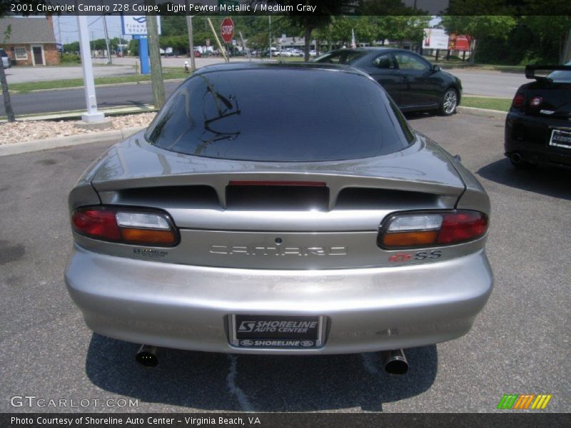 Light Pewter Metallic / Medium Gray 2001 Chevrolet Camaro Z28 Coupe