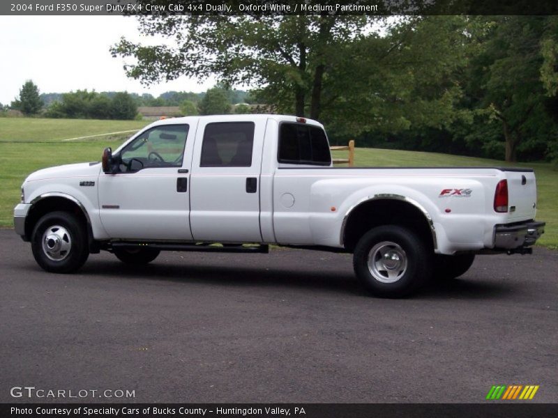 Oxford White / Medium Parchment 2004 Ford F350 Super Duty FX4 Crew Cab 4x4 Dually
