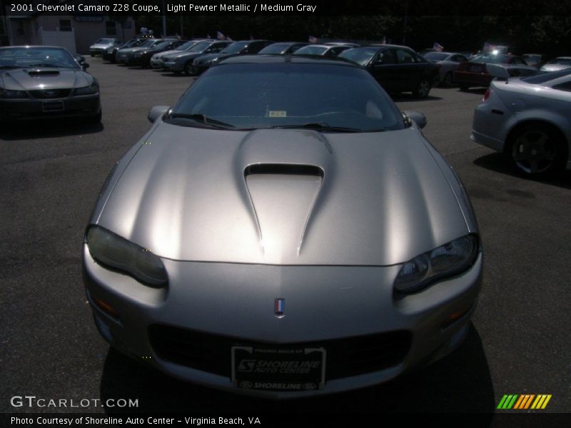 Light Pewter Metallic / Medium Gray 2001 Chevrolet Camaro Z28 Coupe