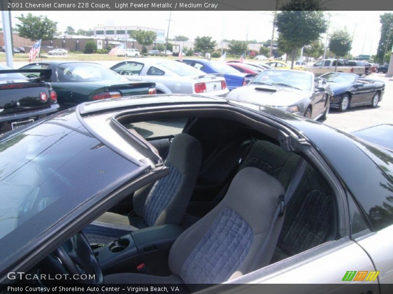Light Pewter Metallic / Medium Gray 2001 Chevrolet Camaro Z28 Coupe