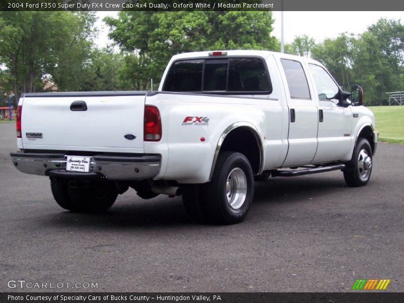 Oxford White / Medium Parchment 2004 Ford F350 Super Duty FX4 Crew Cab 4x4 Dually