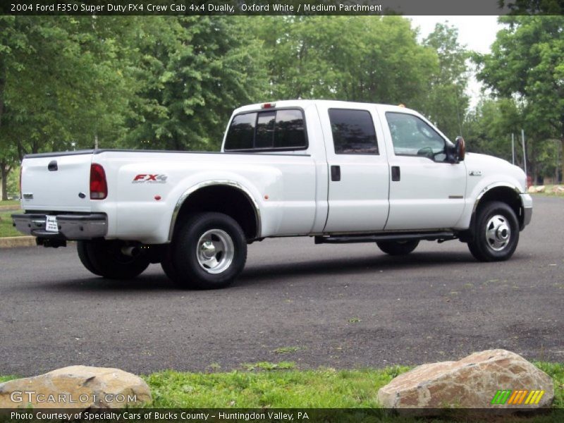 Oxford White / Medium Parchment 2004 Ford F350 Super Duty FX4 Crew Cab 4x4 Dually