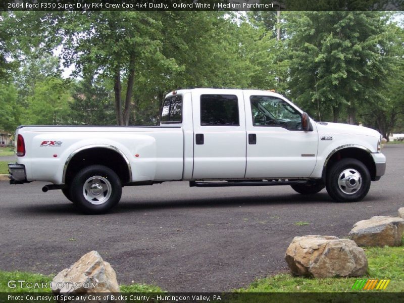 Oxford White / Medium Parchment 2004 Ford F350 Super Duty FX4 Crew Cab 4x4 Dually