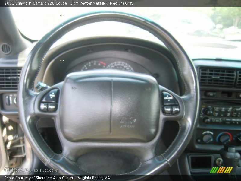 Light Pewter Metallic / Medium Gray 2001 Chevrolet Camaro Z28 Coupe