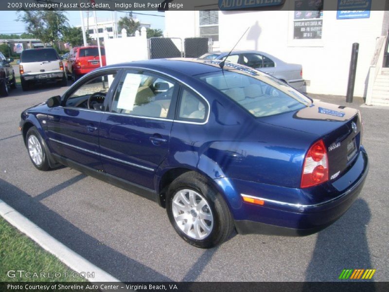 Indigo Blue Pearl / Beige 2003 Volkswagen Passat GLS Sedan
