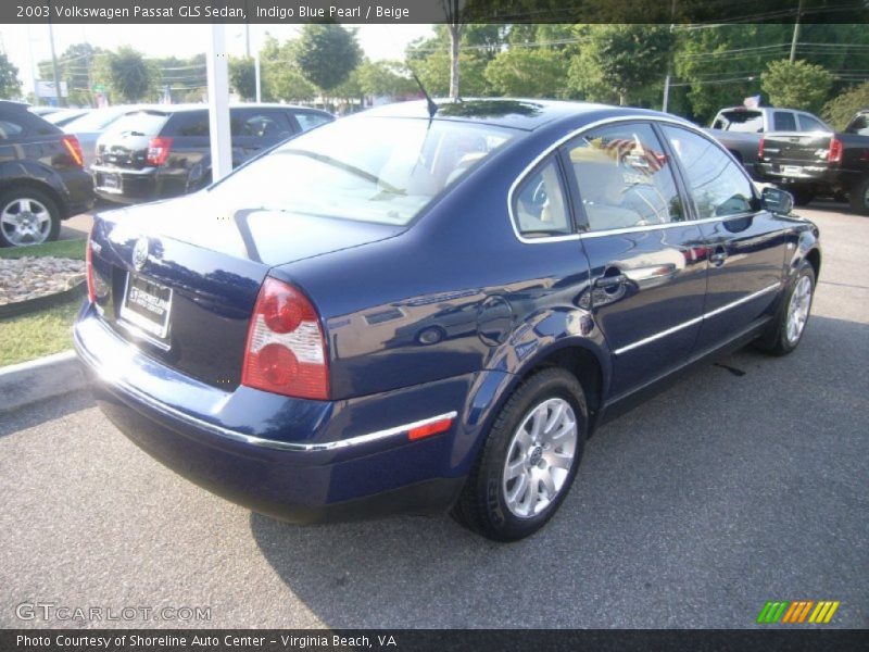 Indigo Blue Pearl / Beige 2003 Volkswagen Passat GLS Sedan