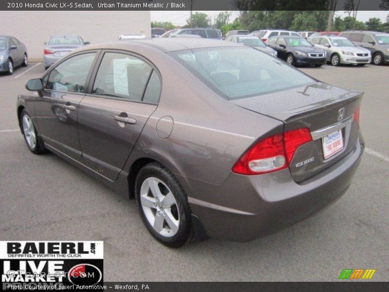 Urban Titanium Metallic / Black 2010 Honda Civic LX-S Sedan