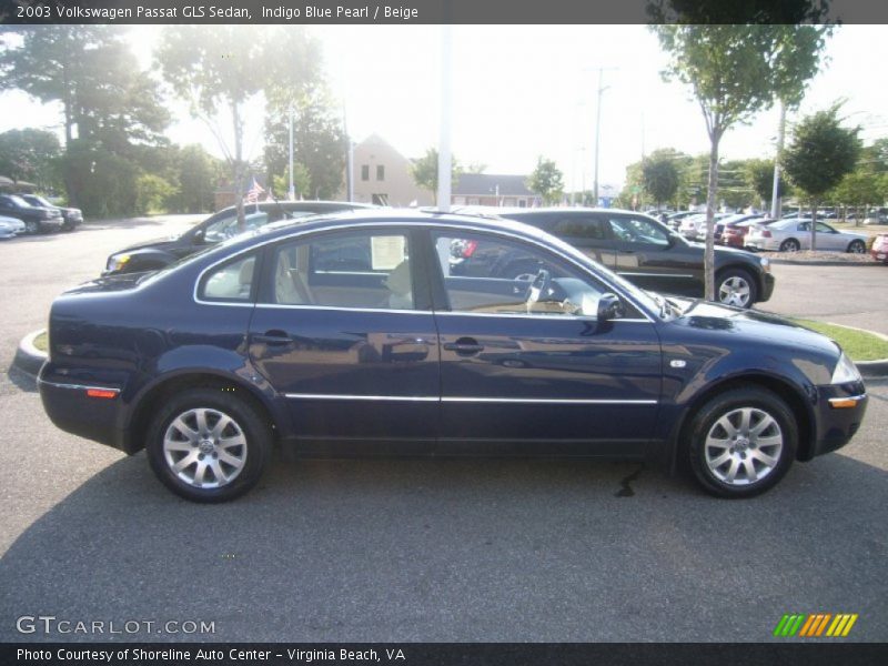 Indigo Blue Pearl / Beige 2003 Volkswagen Passat GLS Sedan