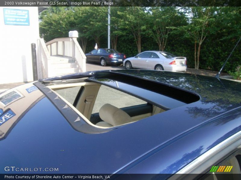 Indigo Blue Pearl / Beige 2003 Volkswagen Passat GLS Sedan