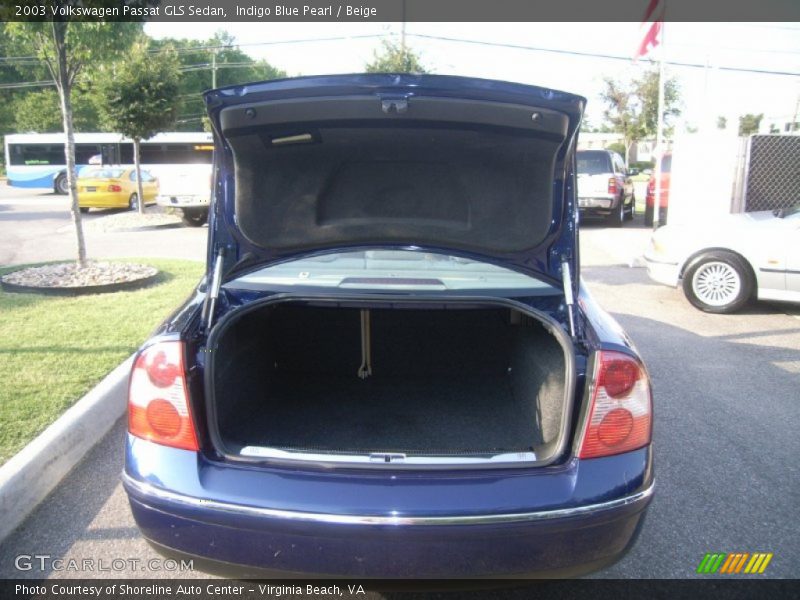 Indigo Blue Pearl / Beige 2003 Volkswagen Passat GLS Sedan