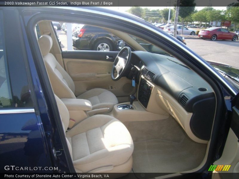 Indigo Blue Pearl / Beige 2003 Volkswagen Passat GLS Sedan