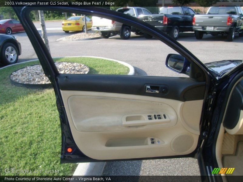 Indigo Blue Pearl / Beige 2003 Volkswagen Passat GLS Sedan