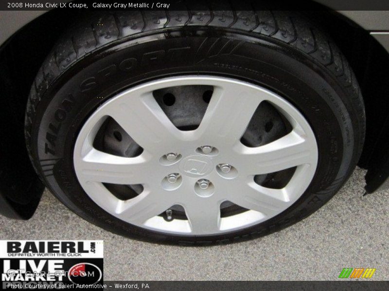Galaxy Gray Metallic / Gray 2008 Honda Civic LX Coupe