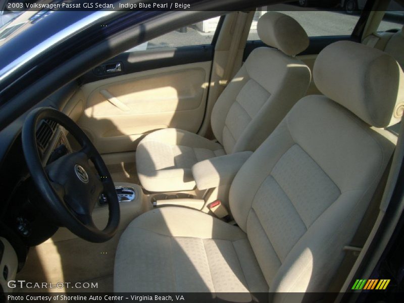Indigo Blue Pearl / Beige 2003 Volkswagen Passat GLS Sedan