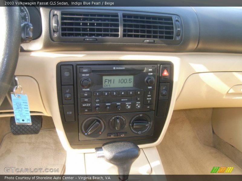 Indigo Blue Pearl / Beige 2003 Volkswagen Passat GLS Sedan