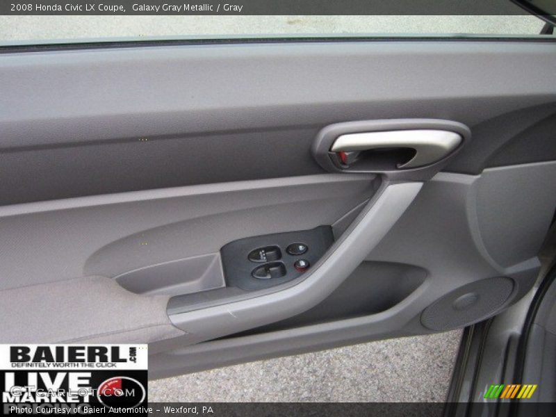 Galaxy Gray Metallic / Gray 2008 Honda Civic LX Coupe