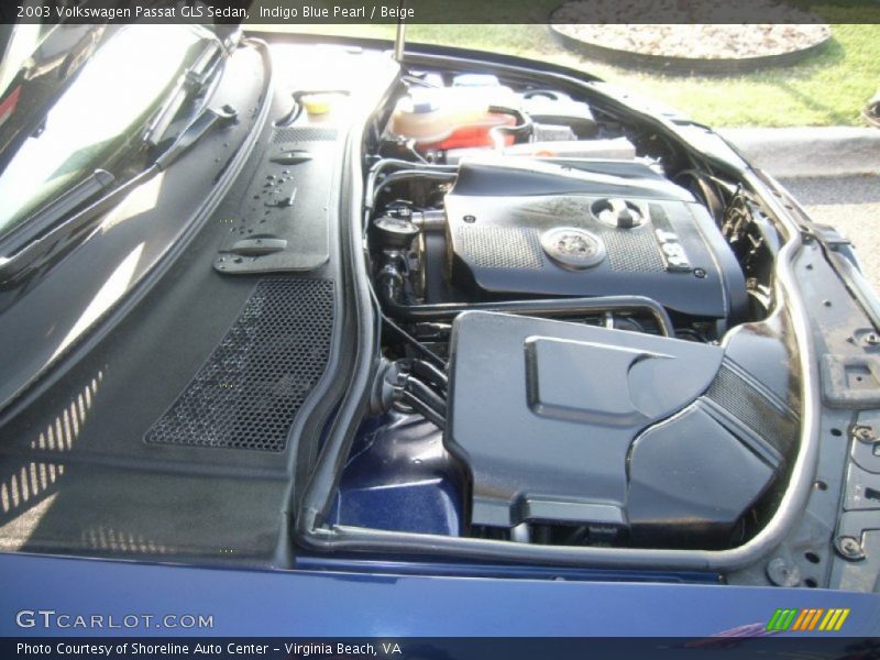 Indigo Blue Pearl / Beige 2003 Volkswagen Passat GLS Sedan