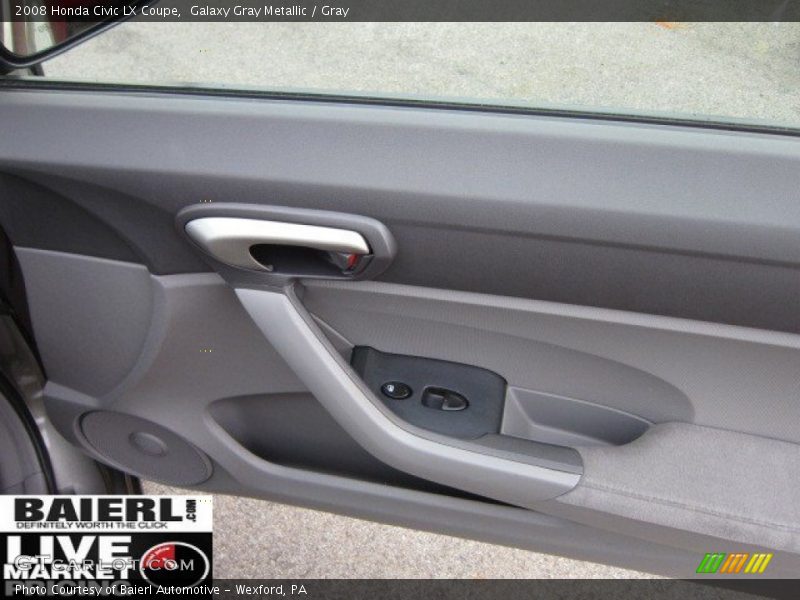 Galaxy Gray Metallic / Gray 2008 Honda Civic LX Coupe