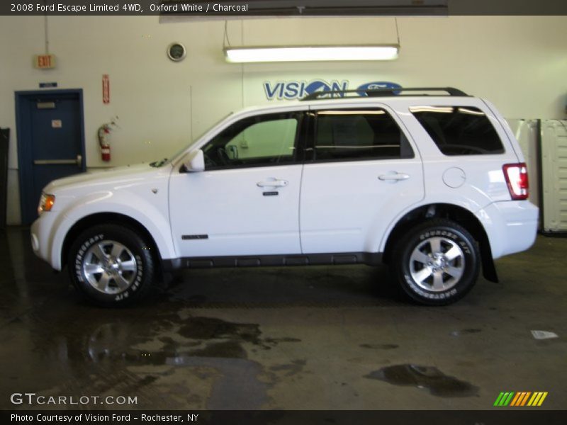 Oxford White / Charcoal 2008 Ford Escape Limited 4WD