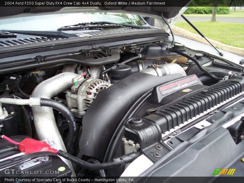 Oxford White / Medium Parchment 2004 Ford F350 Super Duty FX4 Crew Cab 4x4 Dually