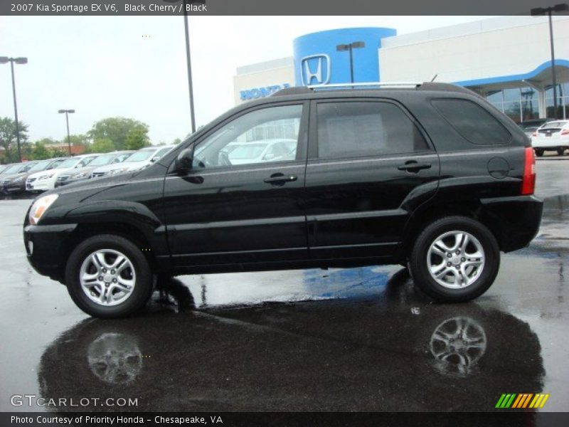 Black Cherry / Black 2007 Kia Sportage EX V6