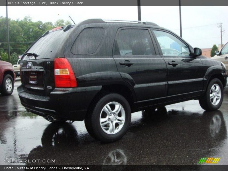 Black Cherry / Black 2007 Kia Sportage EX V6