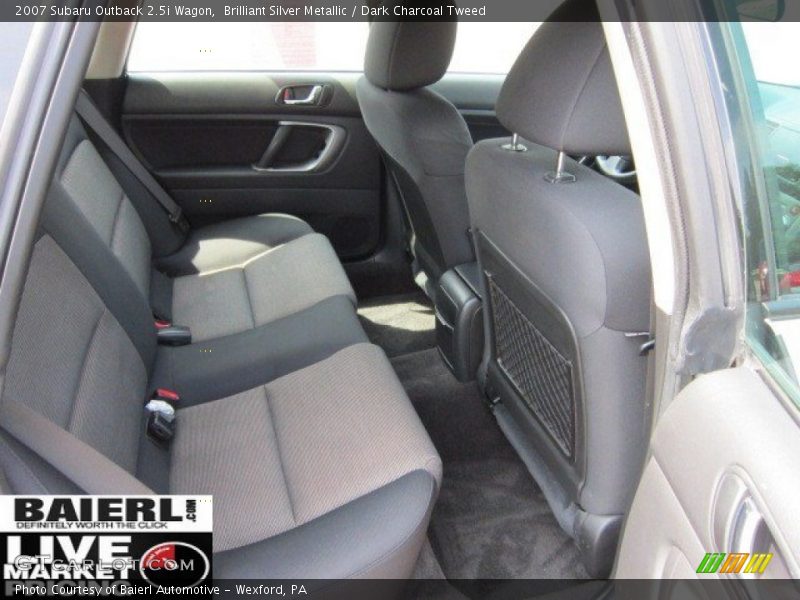 Brilliant Silver Metallic / Dark Charcoal Tweed 2007 Subaru Outback 2.5i Wagon