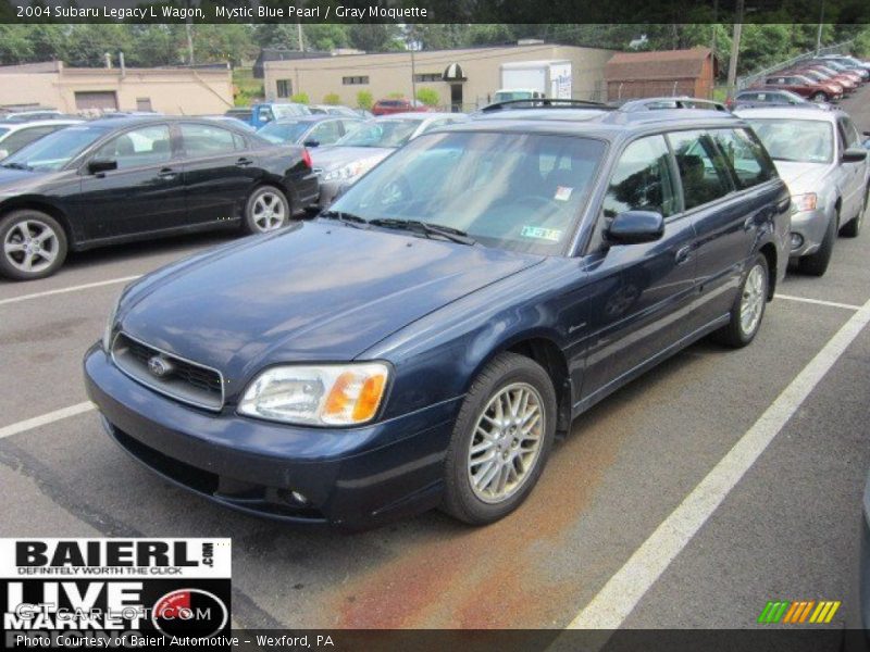 Mystic Blue Pearl / Gray Moquette 2004 Subaru Legacy L Wagon