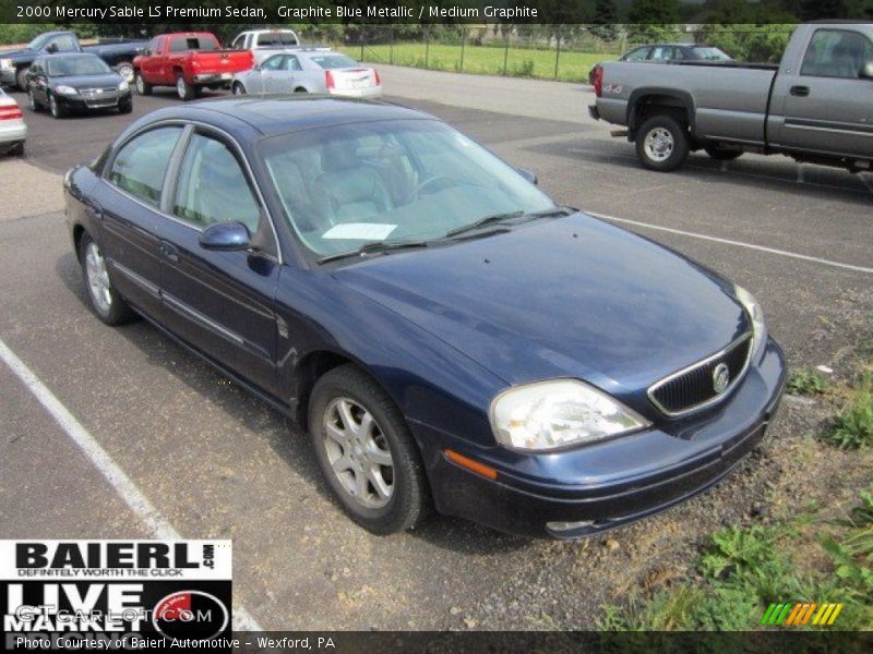 Graphite Blue Metallic / Medium Graphite 2000 Mercury Sable LS Premium Sedan