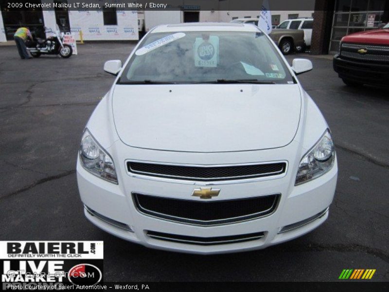 Summit White / Ebony 2009 Chevrolet Malibu LT Sedan