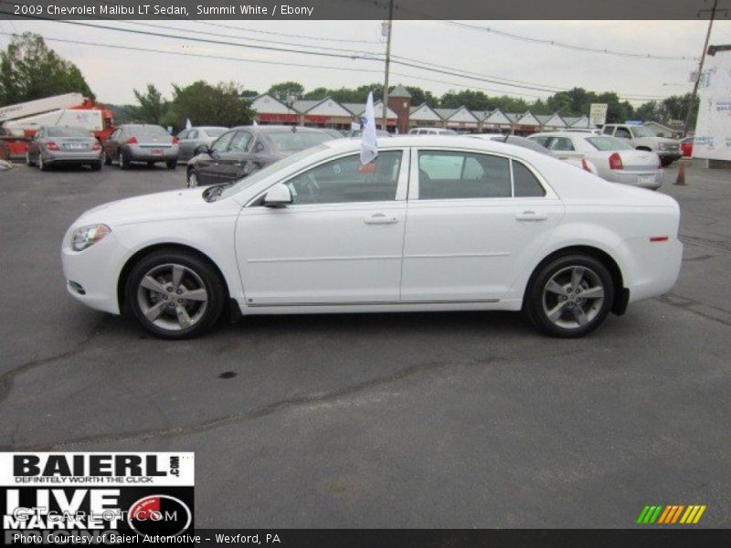 Summit White / Ebony 2009 Chevrolet Malibu LT Sedan