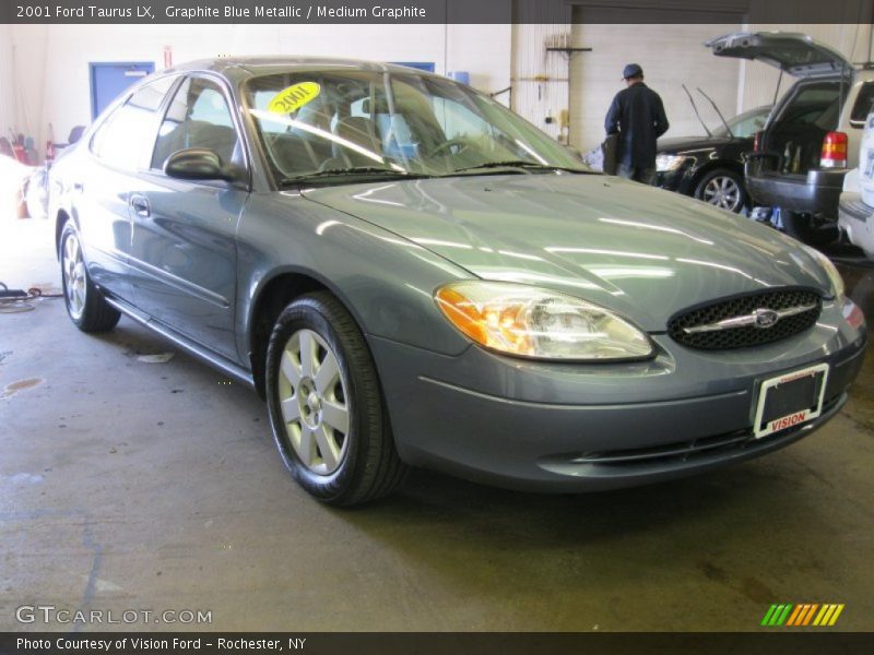Graphite Blue Metallic / Medium Graphite 2001 Ford Taurus LX