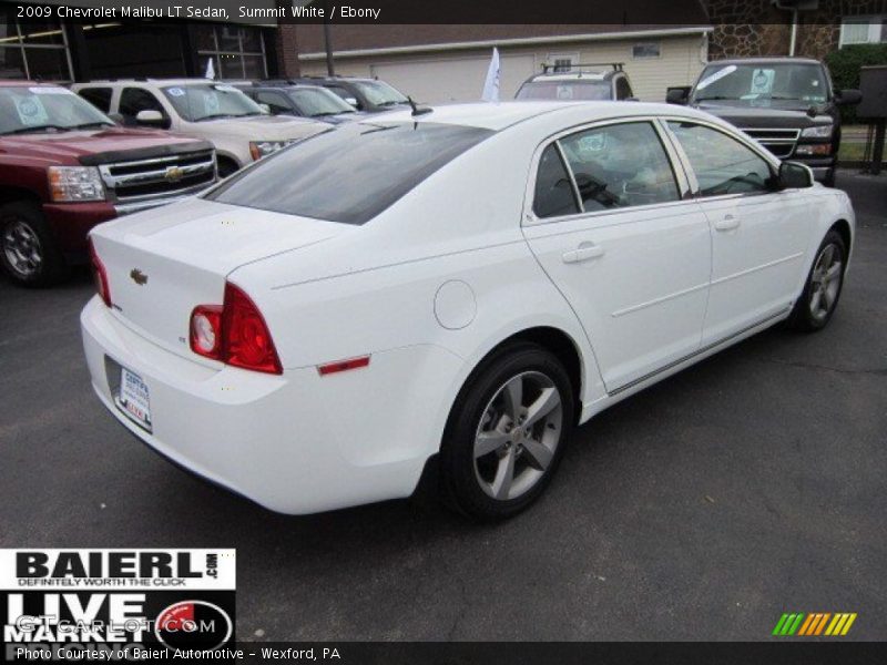 Summit White / Ebony 2009 Chevrolet Malibu LT Sedan
