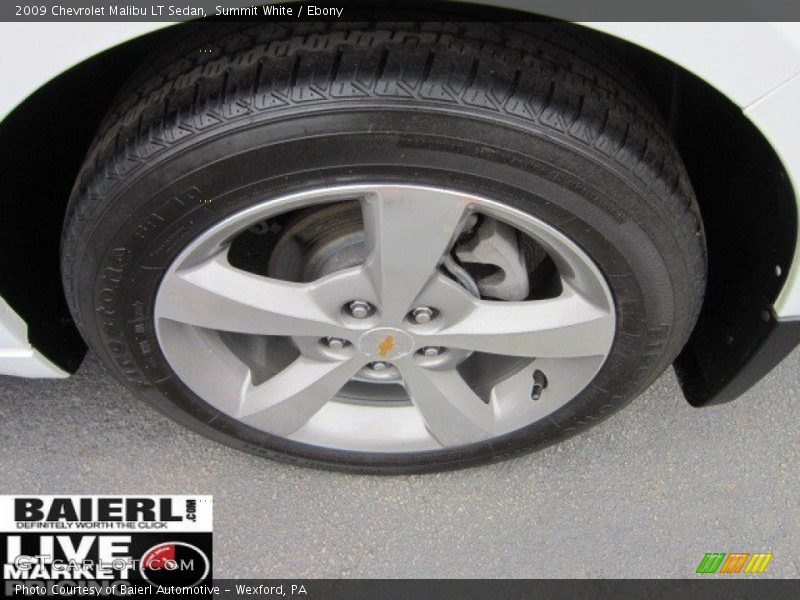 Summit White / Ebony 2009 Chevrolet Malibu LT Sedan