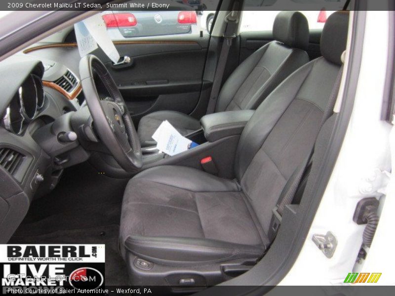 Summit White / Ebony 2009 Chevrolet Malibu LT Sedan