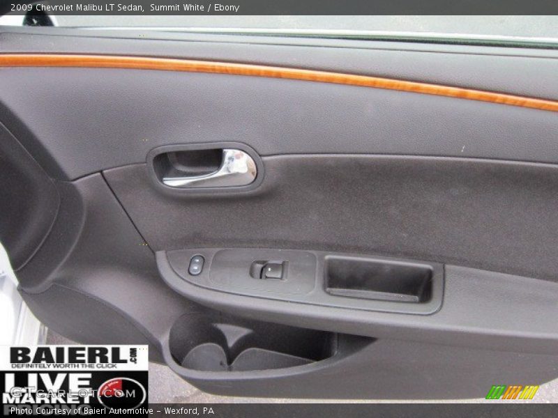 Summit White / Ebony 2009 Chevrolet Malibu LT Sedan
