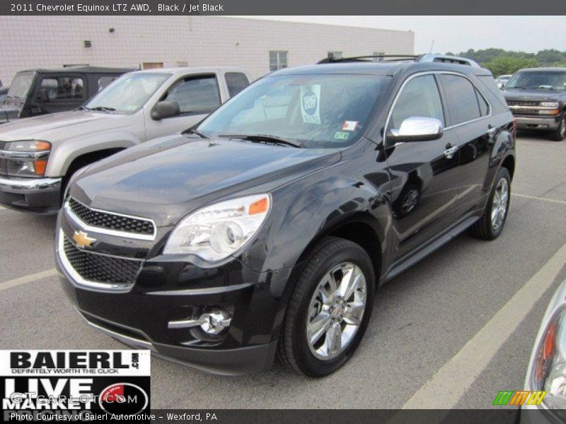 Black / Jet Black 2011 Chevrolet Equinox LTZ AWD