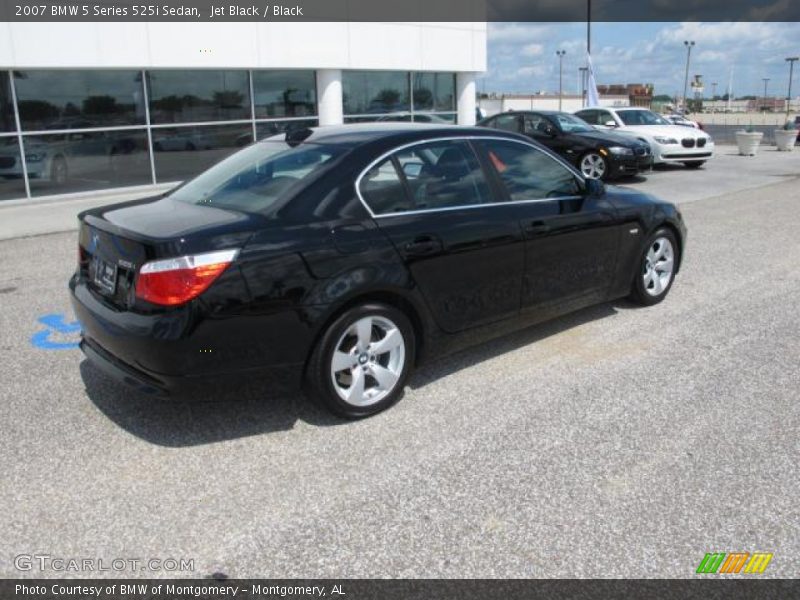 Jet Black / Black 2007 BMW 5 Series 525i Sedan