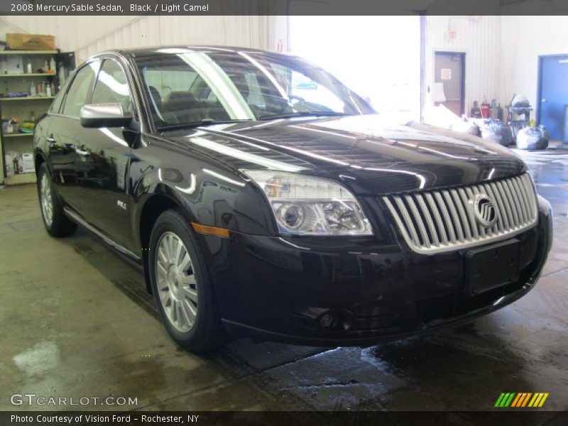 Black / Light Camel 2008 Mercury Sable Sedan