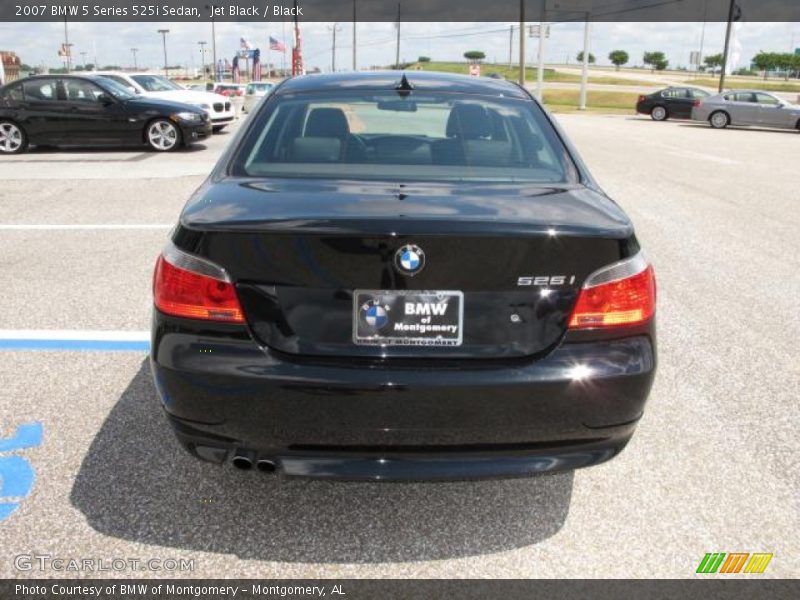 Jet Black / Black 2007 BMW 5 Series 525i Sedan