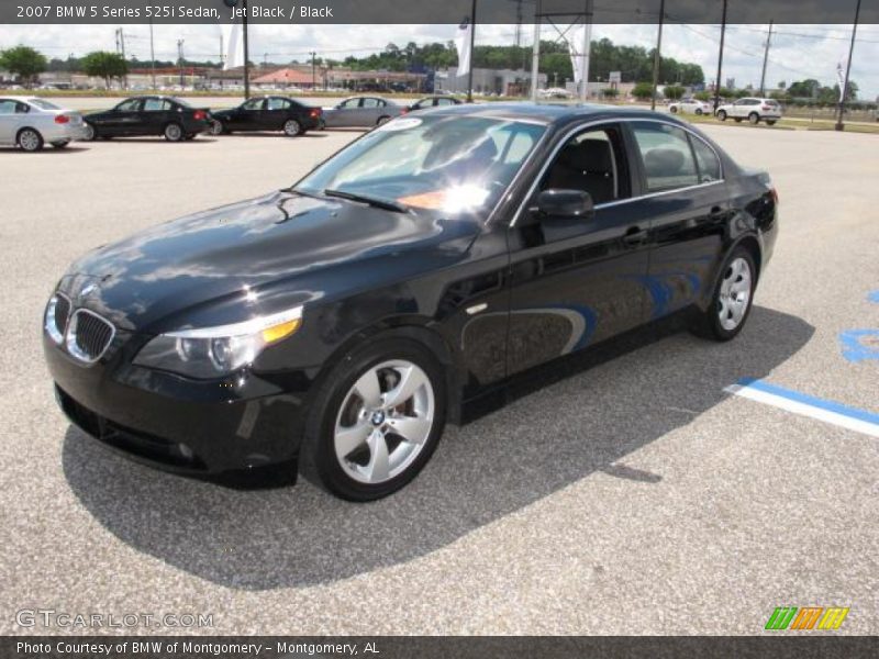 Jet Black / Black 2007 BMW 5 Series 525i Sedan