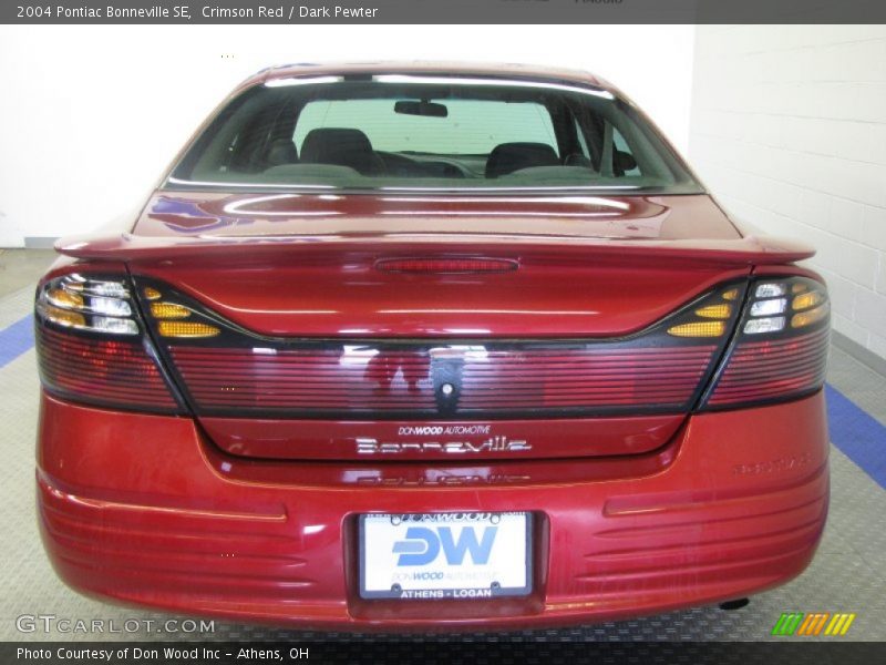 Crimson Red / Dark Pewter 2004 Pontiac Bonneville SE