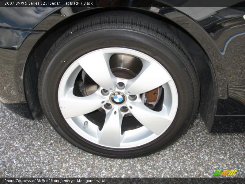 Jet Black / Black 2007 BMW 5 Series 525i Sedan