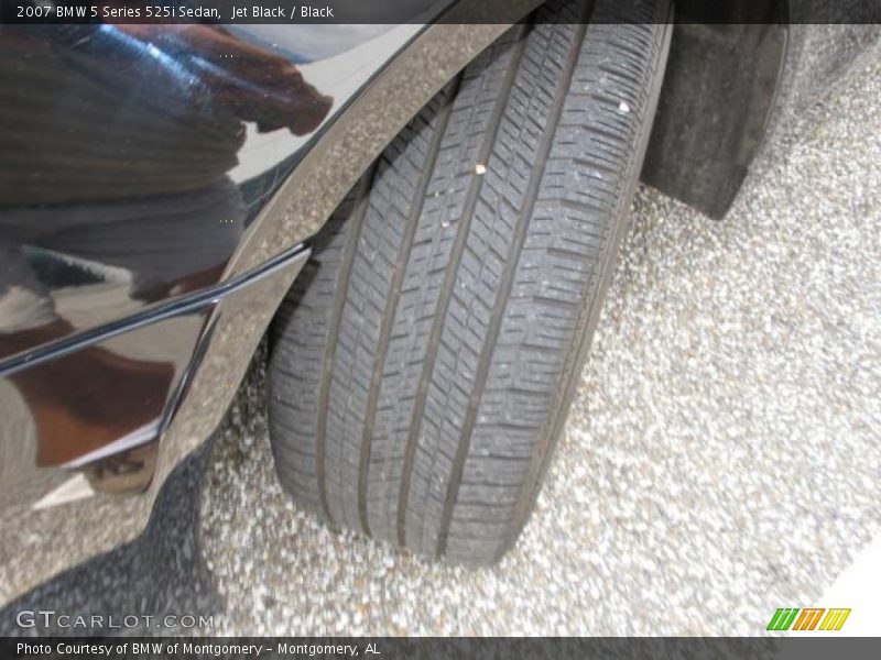 Jet Black / Black 2007 BMW 5 Series 525i Sedan