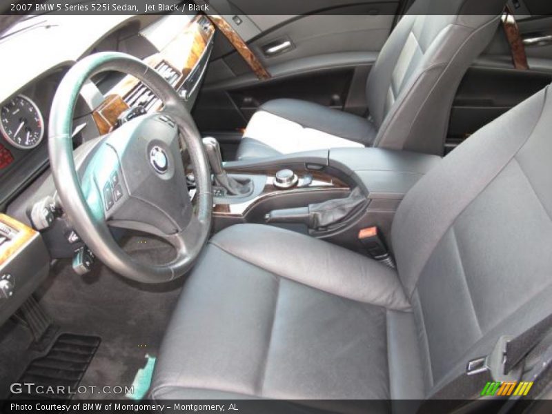 Jet Black / Black 2007 BMW 5 Series 525i Sedan