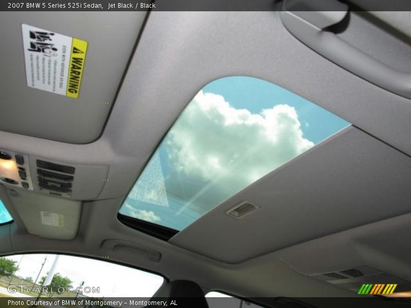 Jet Black / Black 2007 BMW 5 Series 525i Sedan