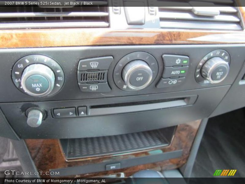 Jet Black / Black 2007 BMW 5 Series 525i Sedan